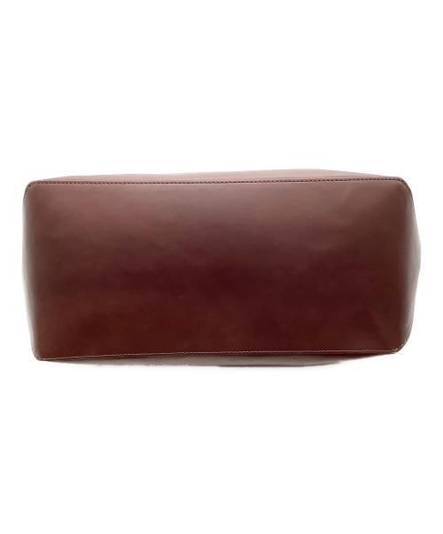 RALPH LAUREN（ラルフローレン）RALPH LAUREN (ラルフローレン) トートバッグ ブラウン×ボルドーの古着・服飾アイテム