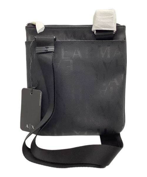 ARMANI EXCHANGE（アルマーニ エクスチェンジ）ARMANI EXCHANGE (アルマーニ エクスチェンジ) ショルダーバッグ ブラック×グリーンの古着・服飾アイテム