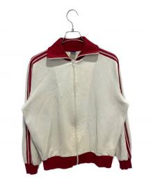 adidas（アディダス）の古着「70s デサント製 トラックジャケット」｜ホワイト×レッド