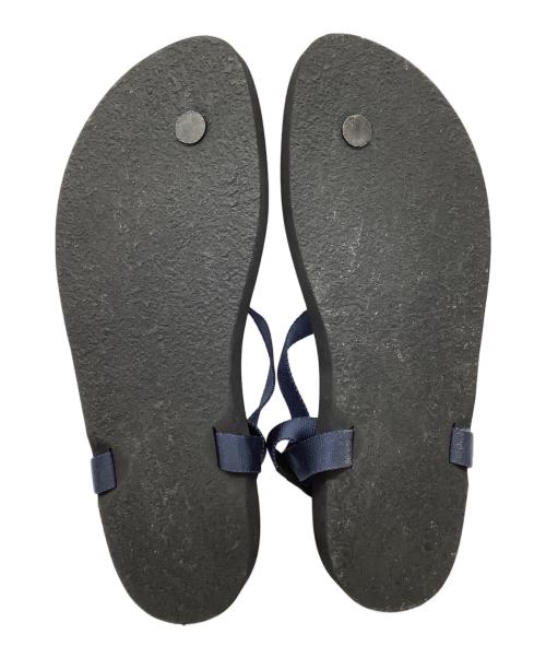 toshinosuke takegahara（トシノスケ タケガハラ）TOSHINOSUKE TAKEGAHARA (トシノスケ タケガハラ) BAREFOOT SANDALS THICK SOLE ネイビー×ブラック サイズ:240&245の古着・服飾アイテム