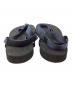 中古・古着 TOSHINOSUKE TAKEGAHARA (トシノスケ タケガハラ) BAREFOOT SANDALS THICK SOLE ネイビー×ブラック サイズ:240&245：6000円