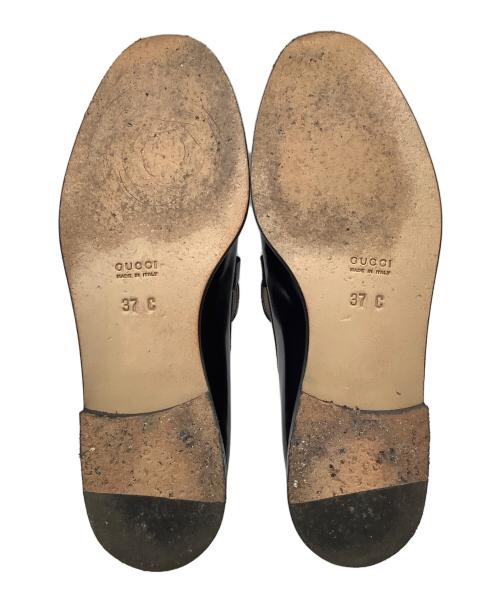 GUCCI（グッチ）GUCCI (グッチ) ホースビットローファー ブラック サイズ:37の古着・服飾アイテム