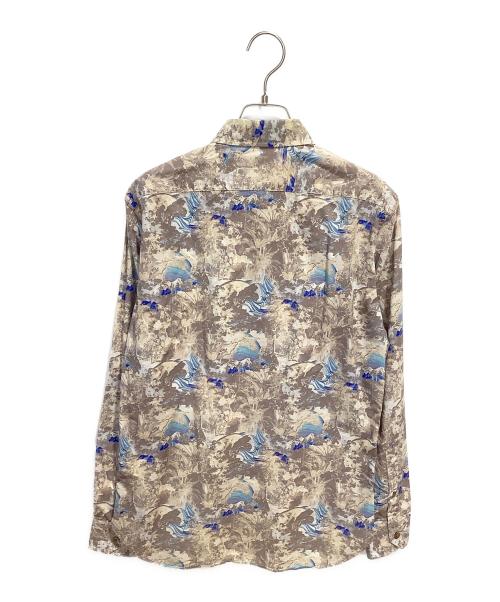 LANVIN（ランバン）LANVIN (ライバン) 柄シャツ ベージュ サイズ:46の古着・服飾アイテム
