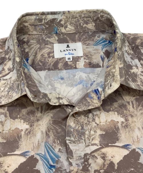 LANVIN（ランバン）LANVIN (ライバン) 柄シャツ ベージュ サイズ:46の古着・服飾アイテム