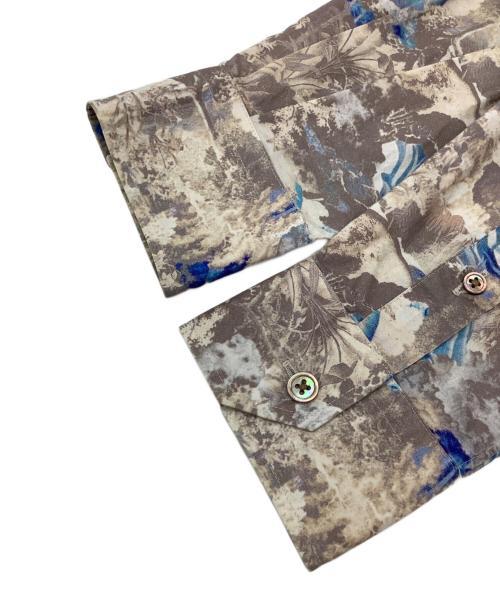 LANVIN（ランバン）LANVIN (ライバン) 柄シャツ ベージュ サイズ:46の古着・服飾アイテム