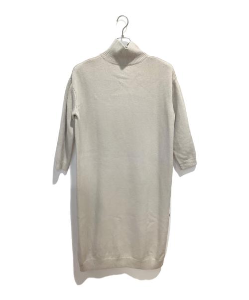 ENFOLD（エンフォルド）ENFOLD (エンフォルド) ニットワンピース ベージュ サイズ:36の古着・服飾アイテム