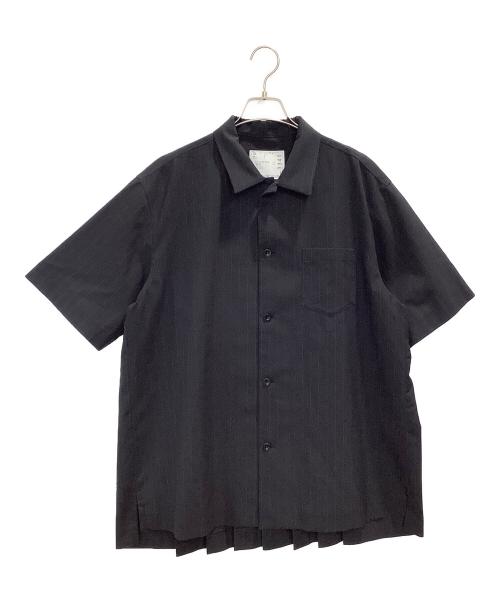 sacai（サカイ）sacai (サカイ) オープンカラーシャツ ブラック サイズ:4の古着・服飾アイテム