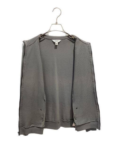 Calvin Klein（カルバンクライン）Calvin Klein (カルバンクライン) 切替ジップアップジャケット グレー サイズ:Mの古着・服飾アイテム