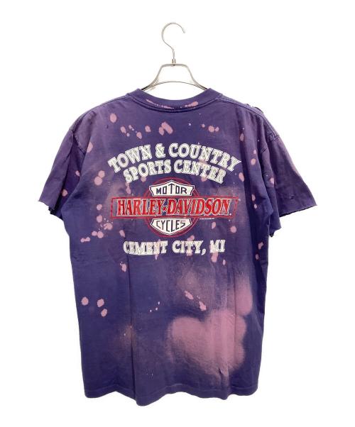 HARLEY-DAVIDSON（ハーレーダビッドソン）HARLEY-DAVIDSON (ハーレーダビッドソン) 半袖Tシャツ パープル サイズ:Lの古着・服飾アイテム