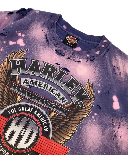 HARLEY-DAVIDSON（ハーレーダビッドソン）HARLEY-DAVIDSON (ハーレーダビッドソン) 半袖Tシャツ パープル サイズ:Lの古着・服飾アイテム