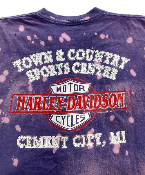 HARLEY-DAVIDSON（ハーレーダビッドソン）HARLEY-DAVIDSON (ハーレーダビッドソン) 半袖Tシャツ パープル サイズ:Lの古着・服飾アイテム