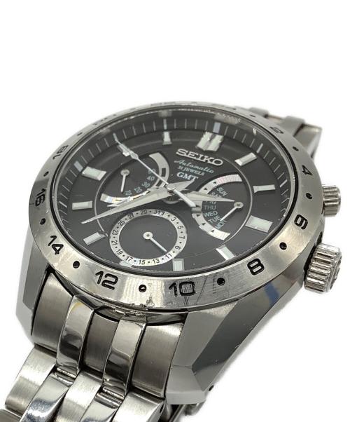 SEIKO（セイコー）SEIKO (セイコー) メカニカル GMT 自動巻き 腕時計 シルバーの古着・服飾アイテム