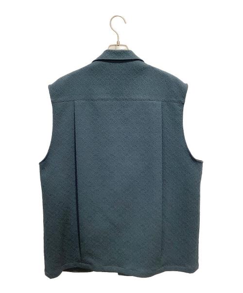 MONKEY TIME（モンキータイム）MONKEY TIME (モンキータイム) ST/PE JQD 1B S/D VST ベスト ブルー サイズ:1の古着・服飾アイテム