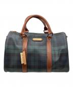 POLO RALPH LAURENポロ・ラルフローレン）の古着「ブラックウォッチ ミニボストンバッグ」｜グリーン