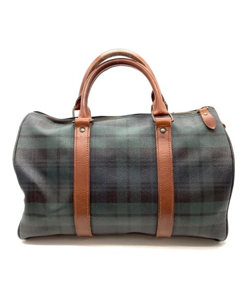 POLO RALPH LAUREN（ポロ・ラルフローレン）POLO RALPH LAUREN (ポロ・ラルフローレン) ブラックウォッチ ミニボストンバッグ グリーンの古着・服飾アイテム