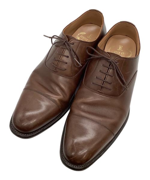 SCOTCH GRAIN（スコッチグレイン）SCOTCH GRAIN (スコッチグレイン) ストレートチップシューズ ブラウン サイズ:25.5の古着・服飾アイテム