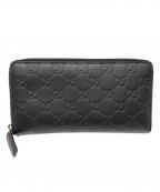 GUCCIグッチ）の古着「グッチシマ アヴェル 長財布」｜ブラック