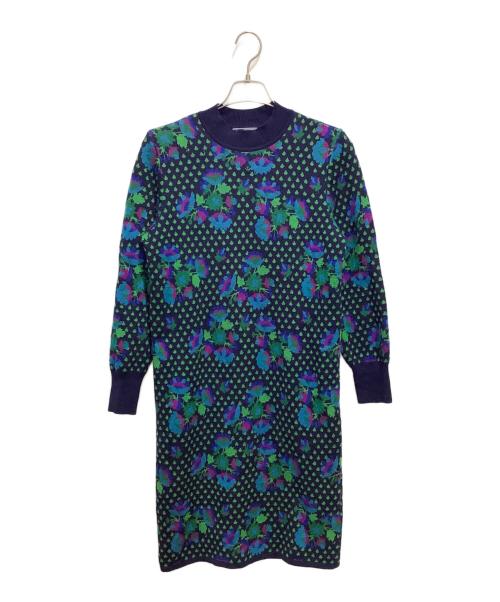 Yves Saint Laurent（イヴサンローラン）Yves Saint Laurent (イヴサンローラン) ニットワンピース グリーン サイズ:Mの古着・服飾アイテム