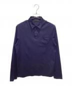 PRADAプラダ）の古着「長袖ポロシャツ」｜ネイビー