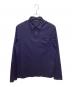 PRADA（プラダ）の古着「長袖ポロシャツ」｜ネイビー