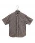 stussy（ステューシー）の古着「ギンガムチェック 半袖 ボタンダウンシャツ」｜ブラウン×ホワイト