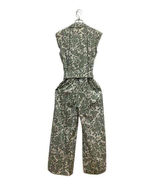 MARELLA（マレーラ）MARELLA (マレーラ) オールインワン グリーン×ホワイト サイズ:Mの古着・服飾アイテム