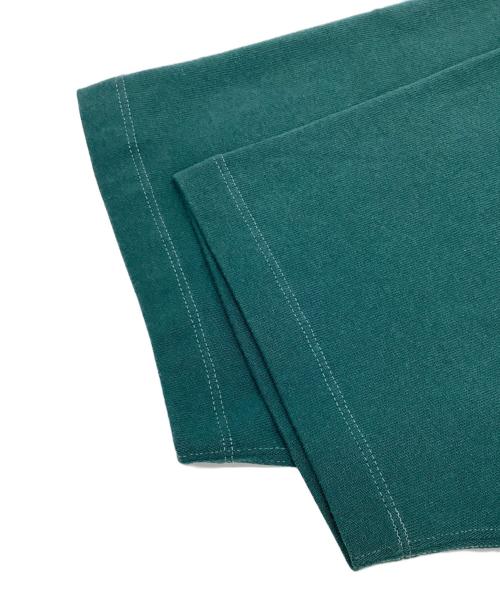 L.L.Bean（エルエルビーン）L.L.Bean (エルエルビーン) ストライプ クルーネック Tシャツ グリーン×ネイビー サイズ:Mの古着・服飾アイテム