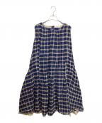 45rpm45アールピーエム）の古着「ノースリーブ・キャミソールワンピース」｜ブルー