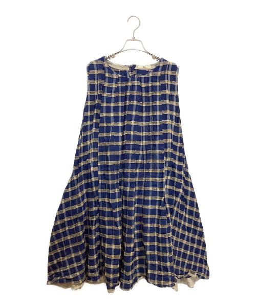 45rpm（45アールピーエム）45rpm (45アールピーエム) ノースリーブ・キャミソールワンピース ブルー サイズ:０の古着・服飾アイテム