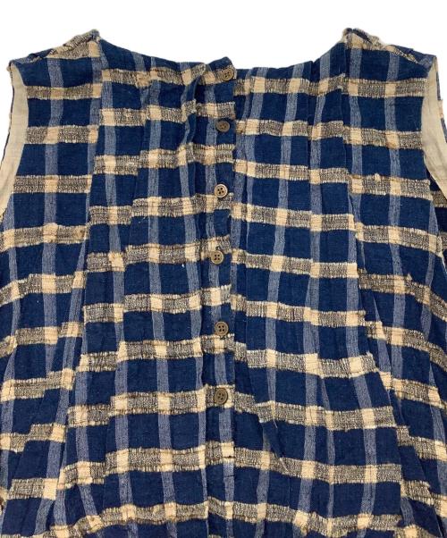 45rpm（45アールピーエム）45rpm (45アールピーエム) ノースリーブ・キャミソールワンピース ブルー サイズ:０の古着・服飾アイテム