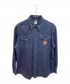 HARLEY-DAVIDSON×LOONEY TUNESハーレーダビッドソン×ルーニーチューンズ）の古着「デニムシャツ」｜インディゴ