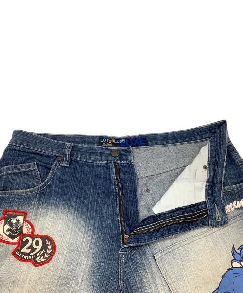LOT29（ロット29）LOT29 (ロット29) LOONEY TUNES デニムハーフパンツ インディゴ サイズ:36の古着・服飾アイテム