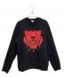 KENZO（ケンゾー）の古着「プリントスウェット」｜ブラック×レッド