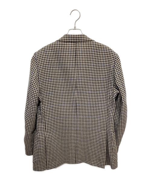 LARDINI（ラルディーニ）LARDINI (ラルディーニ) ガンクラブチェック 3Bジャケット ブラウン サイズ:48の古着・服飾アイテム