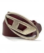 DIESELディーゼル）の古着「Dロゴ ベルト」｜レッド