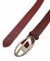 DIESEL (ディーゼル) Dロゴ ベルト レッド サイズ:INCH 32：5000円