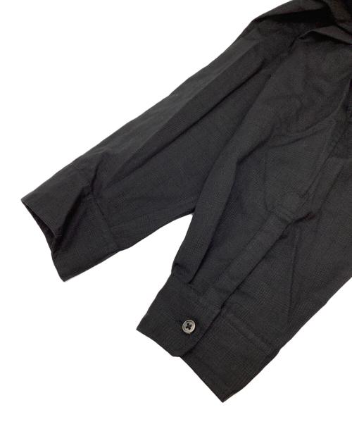 Name.（ネーム）Name. (ネーム) WOOL CHECK HALF ZIP SHIRT ブラック サイズ:1の古着・服飾アイテム