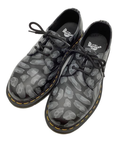 Dr.Martens（ドクターマーチン）Dr.Martens (ドクターマーチン) 1461 Distorted Leopard Black Smooth 3 EYE SHOE グレー サイズ:UK5の古着・服飾アイテム