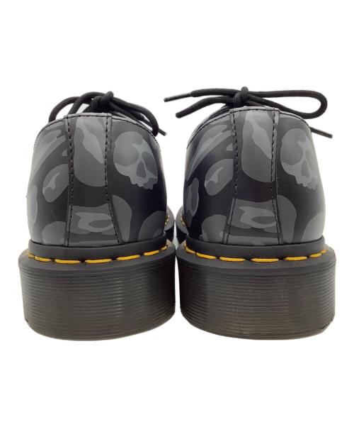 Dr.Martens（ドクターマーチン）Dr.Martens (ドクターマーチン) 1461 Distorted Leopard Black Smooth 3 EYE SHOE グレー サイズ:UK5の古着・服飾アイテム