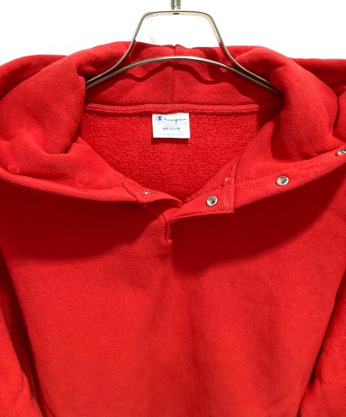 Champion REVERSE WEAVE（チャンピオン リバース ウィーブ）Champion REVERSE WEAVE (チャンピオン リバース ウィーブ) URBAN RESEARCH DOORS (アーバンリサーチドアーズ) RW HALF SNAP PARKA レッド サイズ:Mの古着・服飾アイテム