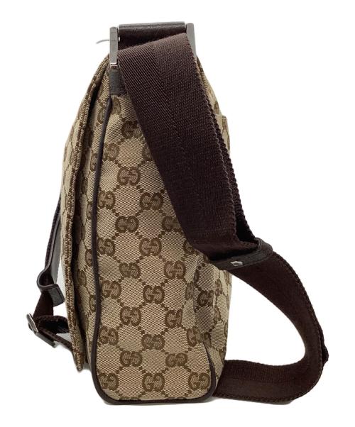 GUCCI（グッチ）GUCCI (グッチ) GG メッセンジャーバッグ ベージュの古着・服飾アイテム