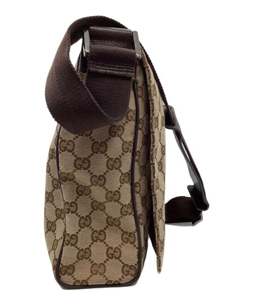 GUCCI（グッチ）GUCCI (グッチ) GG メッセンジャーバッグ ベージュの古着・服飾アイテム