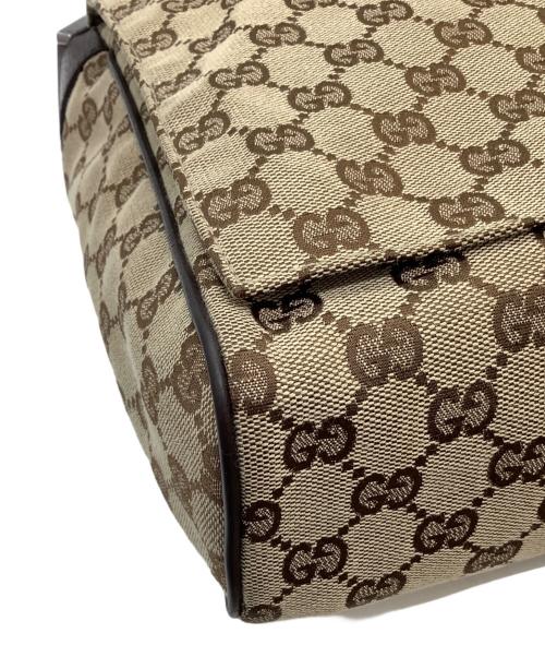 GUCCI（グッチ）GUCCI (グッチ) GG メッセンジャーバッグ ベージュの古着・服飾アイテム