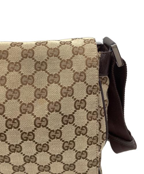 GUCCI（グッチ）GUCCI (グッチ) GG メッセンジャーバッグ ベージュの古着・服飾アイテム
