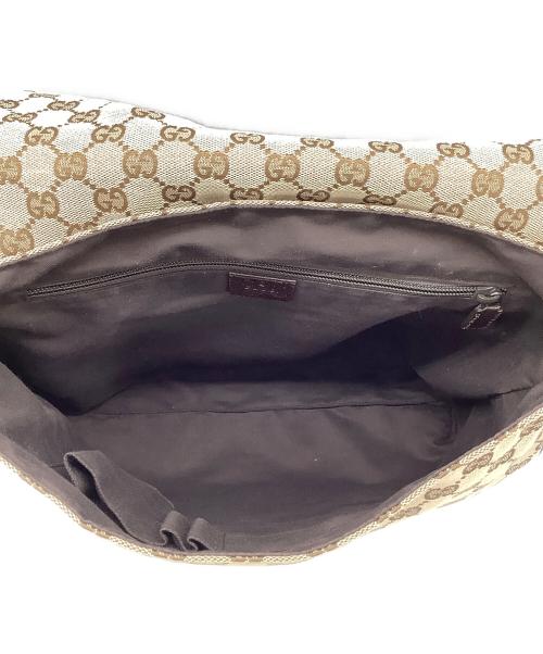 GUCCI（グッチ）GUCCI (グッチ) GG メッセンジャーバッグ ベージュの古着・服飾アイテム