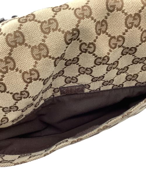 GUCCI（グッチ）GUCCI (グッチ) GG メッセンジャーバッグ ベージュの古着・服飾アイテム