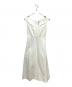 MADISON BLUE（マディソンブルー）の古着「V NECK CAP SLEEVE BELTED DRESS」｜ホワイト