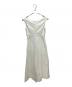 MADISON BLUE (マディソンブルー) V NECK CAP SLEEVE BELTED DRESS ホワイト サイズ:S：13000円