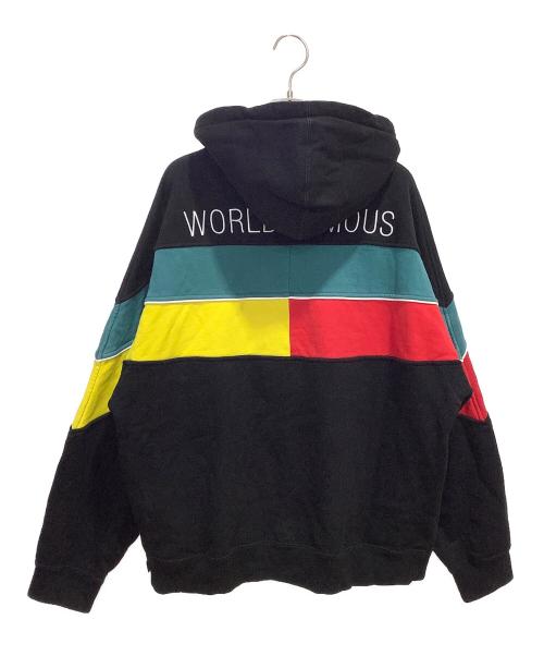 SUPREME（シュプリーム）SUPREME (シュプリーム) プルオーバーパーカー ブラック×レッド サイズ:Mの古着・服飾アイテム