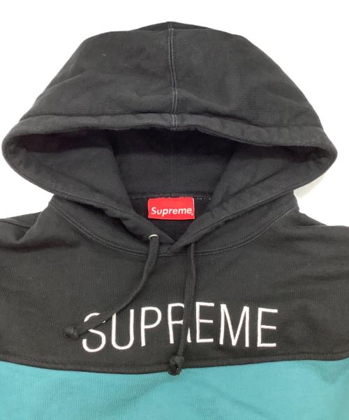 SUPREME（シュプリーム）SUPREME (シュプリーム) プルオーバーパーカー ブラック×レッド サイズ:Mの古着・服飾アイテム